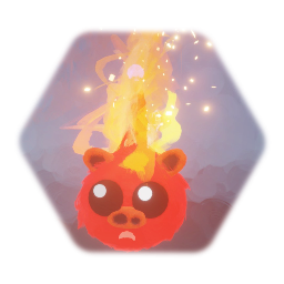 Angry imps fire pig