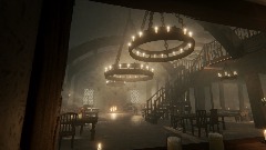 Three Broomsticks (Without People)