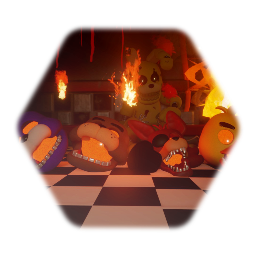 Spring trap burning in a Fire