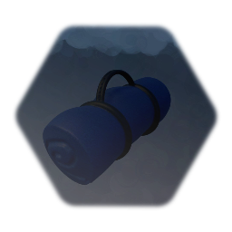 Sleeping bag (rolled)