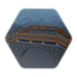 Stone Bridge with Wood Railing