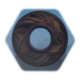 Round Mirror, Carved Wood