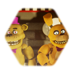 Stylized fnaf 1 springlock springbonnie by @Mellow_enigma