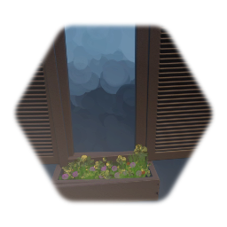 Remix of Window with flowerpot