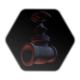 Rusty Pipe Gate Valve Hollow