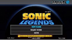 Sonic Legends: Main menu v.O.2.9