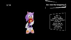 Zac rose the hedgehog bio