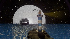 Moonlit Lighthouse