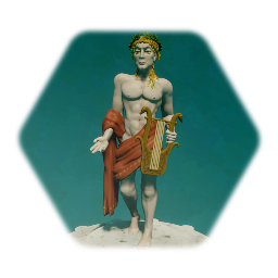 God Statue, Apollo (painted)