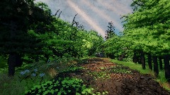 Realistic forest ride