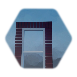 translucent brick framed window