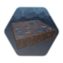 Earth Block With Rocks