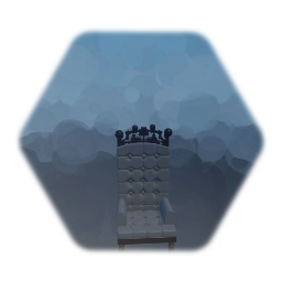 Black Leather Victorian Chair