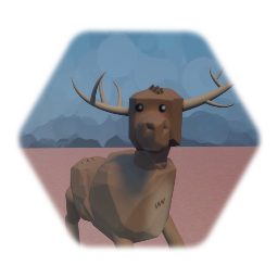 Low poly deer