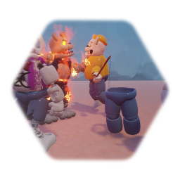 soul catcher Witherd Fiz Bear and fisherman toy Fiz Bear