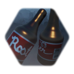 Detailed Root Beer Bottle
