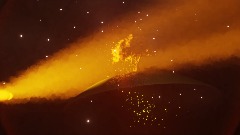 Tree swing at sunset