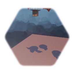 Floating on umbrellas