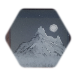 A simple mountain painting