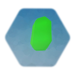 1 green gem - with glow