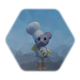 Cheese slice the chef mouse