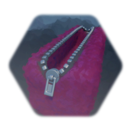 Pink furry pencil case