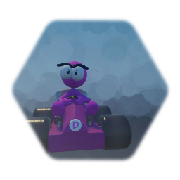 Daniele in a go kart Meta runner racing 4