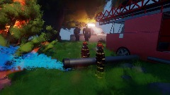 Fire in the woods