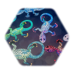 A  ghecko fridge magnet