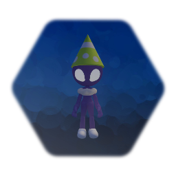 Purple alien person