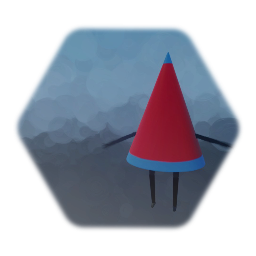 Red with Blue Connie Character