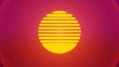 Synthwave Style Sun