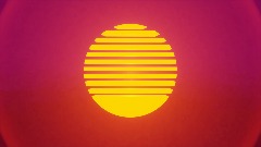 Synthwave Style Sun