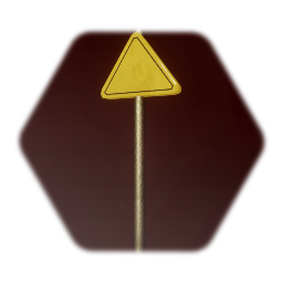 Warning sign template