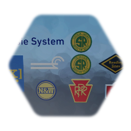 Rail line logos