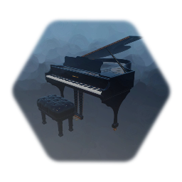 Black Grand Piano THERMO