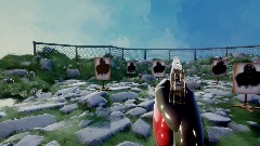 GUN WITH TARGETS