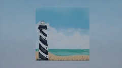 Lighthouse Beach Painting by sketchy.