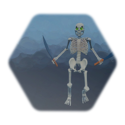 Skeleton fixed camera