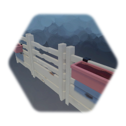 White Fenced and planter