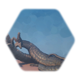 Posable worm  with mouth (Hirudinea Hydra)