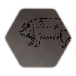Drawing Pig meat diagram