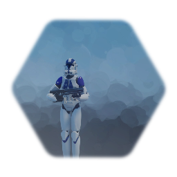 Remix of 501st clone trooper with weapon