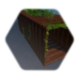 Rusty shipping container