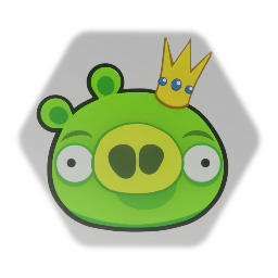 Angry Birds/Bad piggies - King pig (2D)