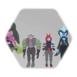 Hazbin Hotel - Zeezi,Prck,Hatchet,and Maestro