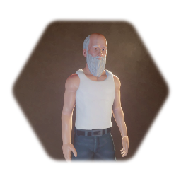 Athletic Casual City Old Man Puppet NPC
