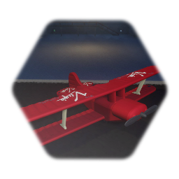 Red Biplane Toy - Matchbox 1979