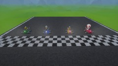 Bowser jr kart race jeffy