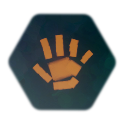 Orange Hand Print